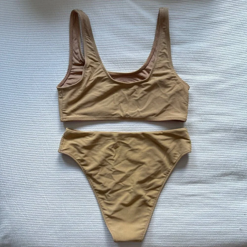 Frankie's Bikinis High Waist Bikini Set